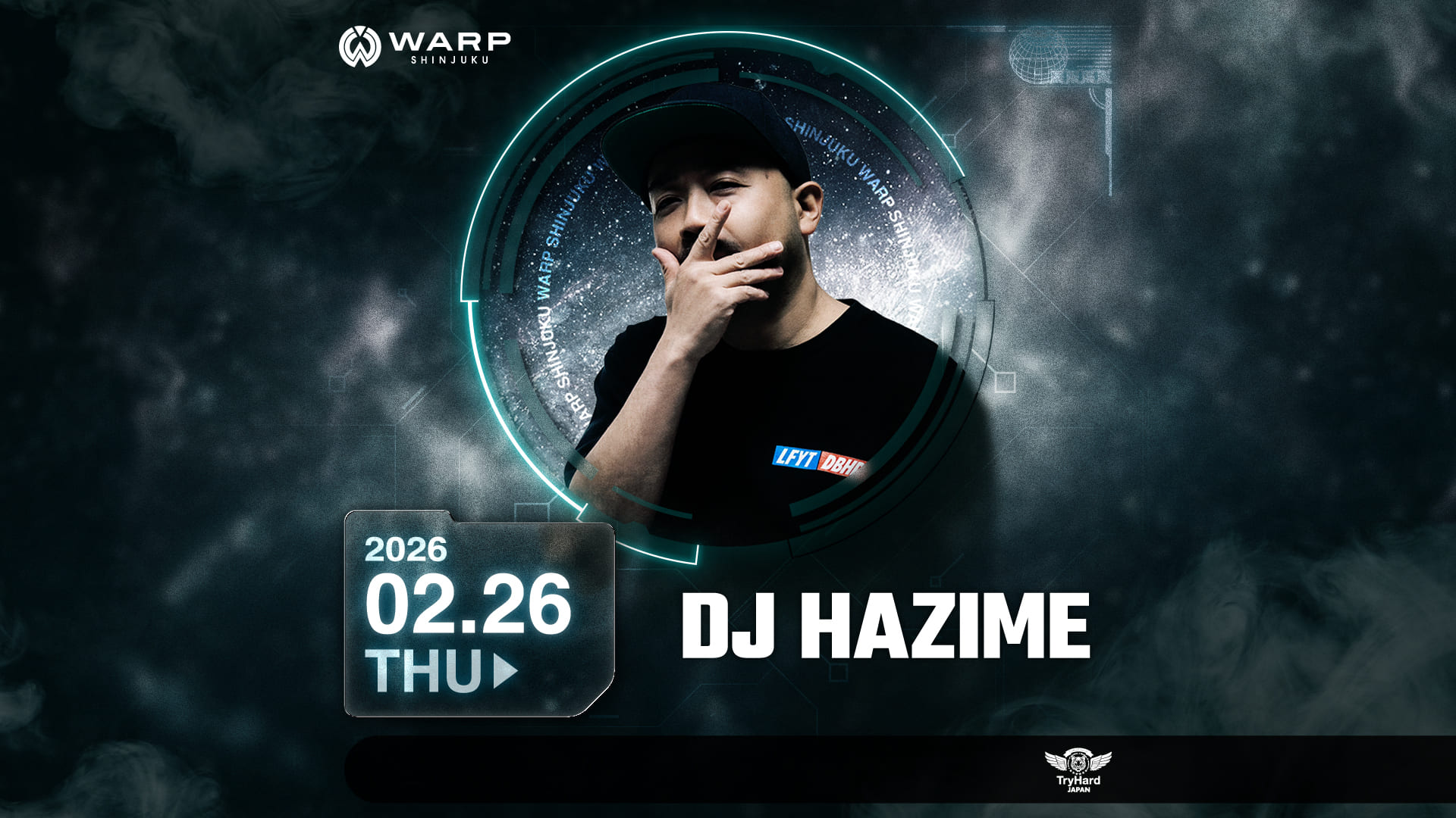 DJ HAZIME ｜ NightClub WARP SHINJUKU | ワープ新宿 Official Site